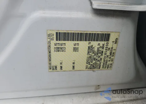 2012 Nissan Maxima S из США, поврежденный, VIN 1N4AA5AP2CC854930